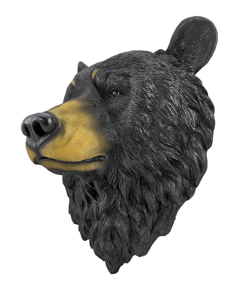 Private Label Natural Looking Wall Hanging Big Black Bear Head - Image 3